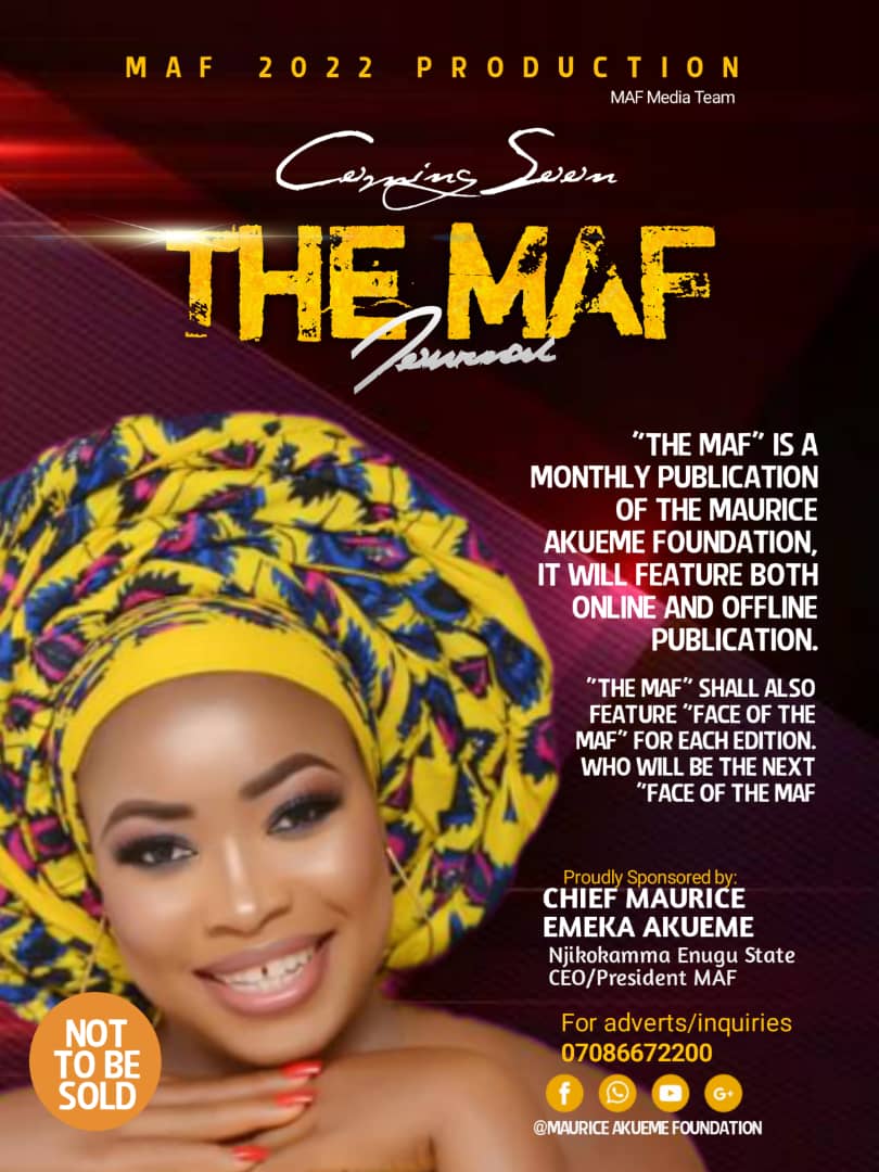 The MAF Journal, Vote For Face of The MAF Journal November, 2021